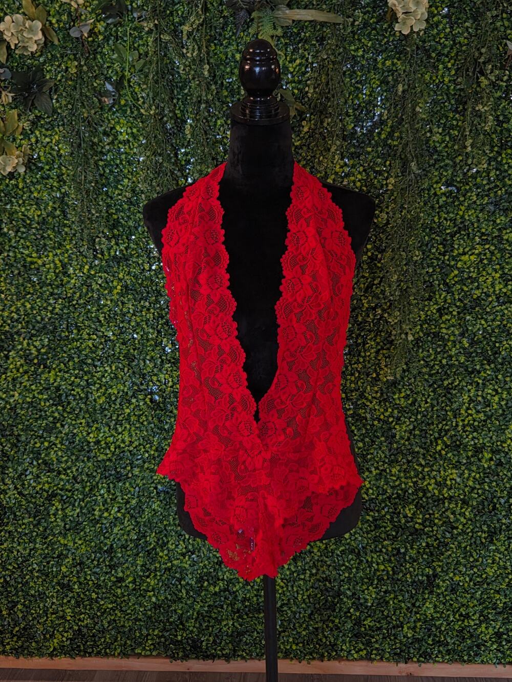 Adore Me Kaye Red Bodysuit, NWT